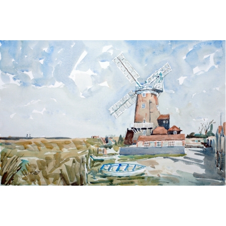 Cley Windmill, Norfolk Signed Limited Edition Giclee Print
